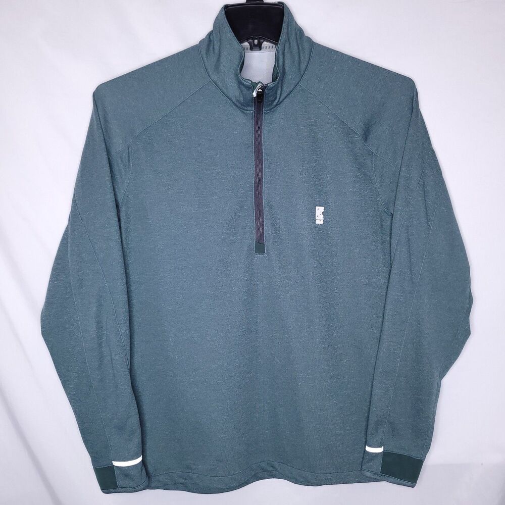 Zero Restriction Z425 1/4 Zip Pullover Mens Medium Green Golf Performance